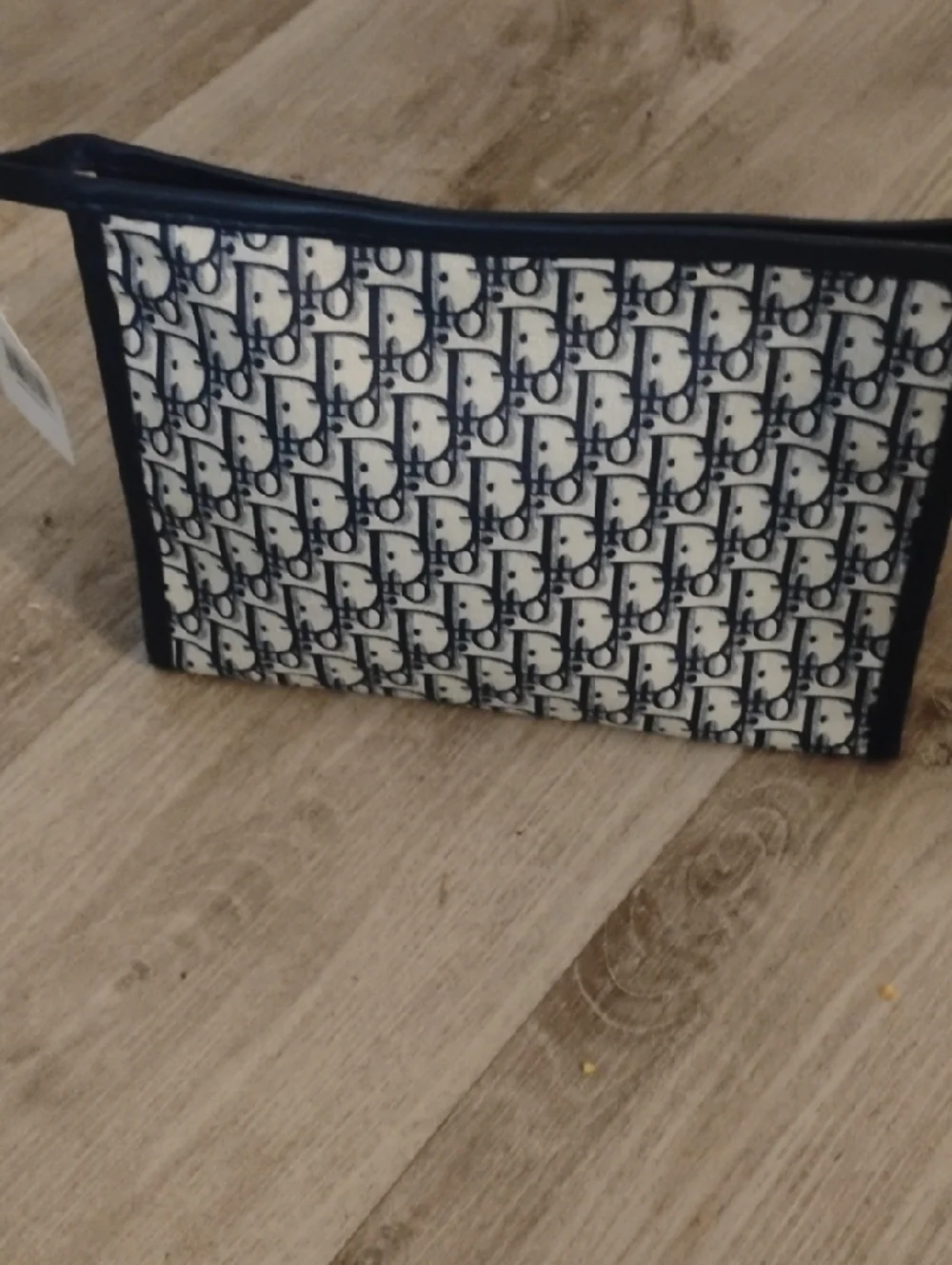 Unisex FashionMonogram Navy Blue PVC Clutch ✨